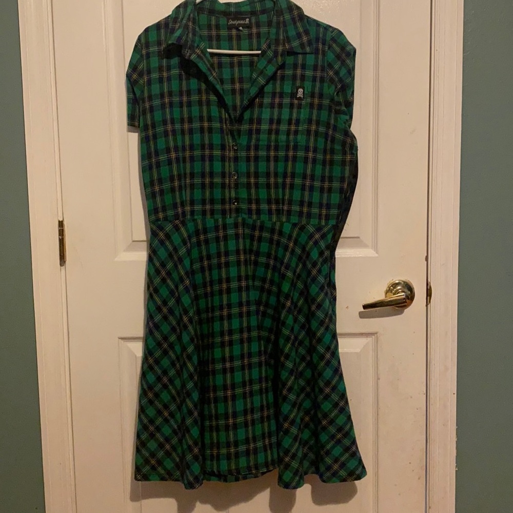 Sourpuss plaid dress